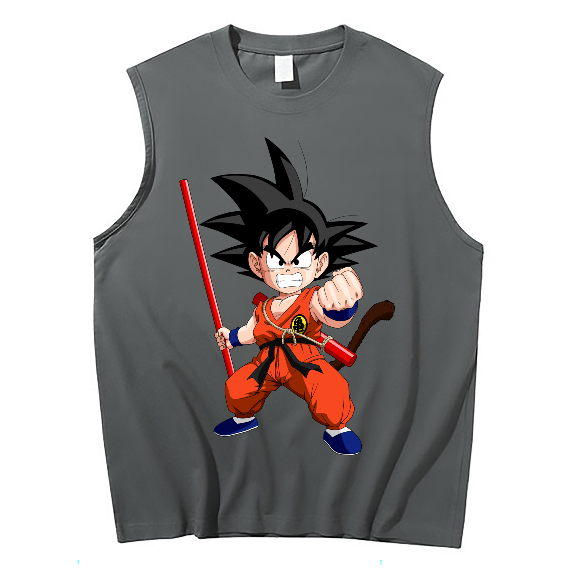 （画像用） ドラゴンボール 孫悟空（そん ごくう）Son Goku カカロット DRAGON BALL Kakarotto コットン100％タンクトップ（フロントプリント）